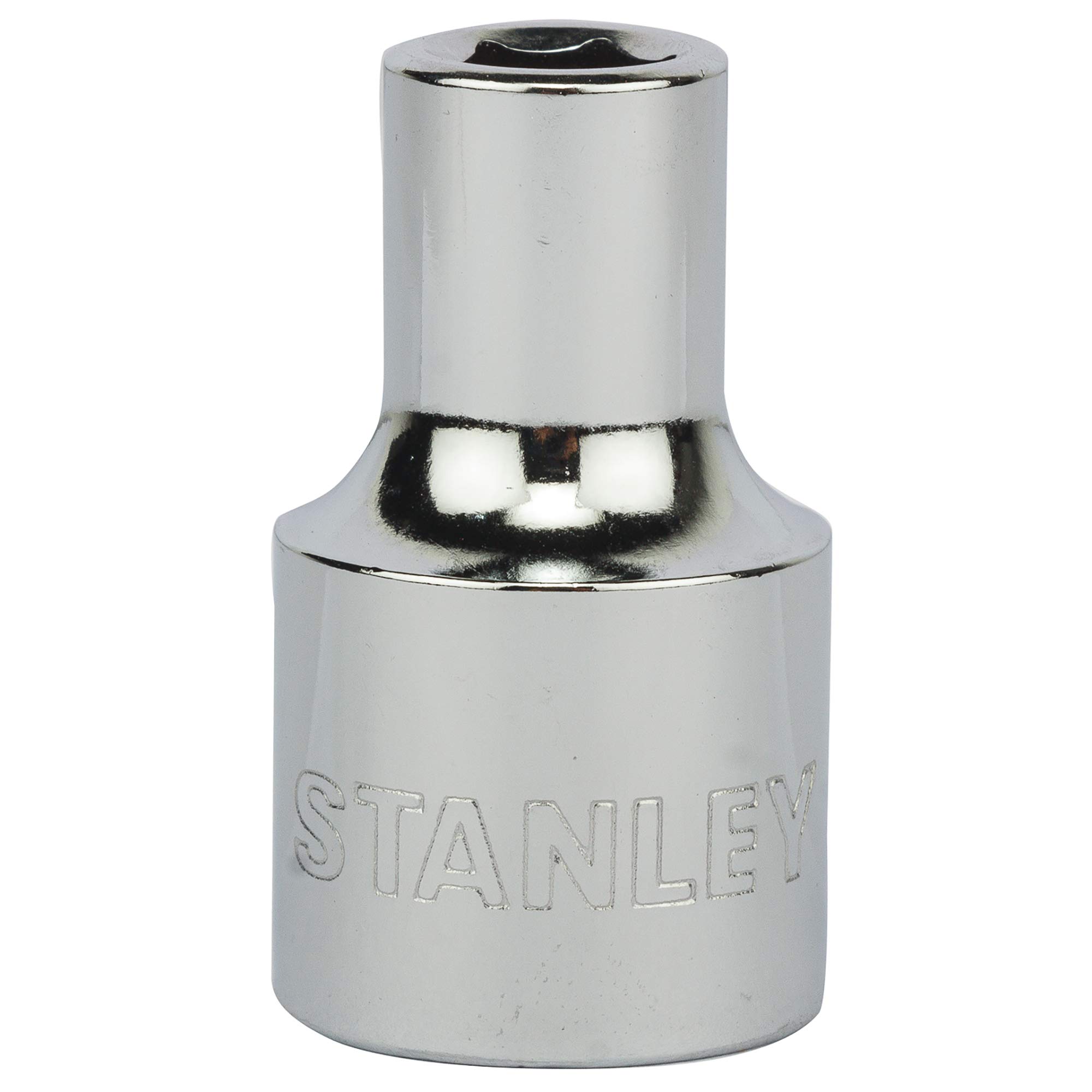 STANLEY 1-86-508 Chrome Vanadium Steel 6 Point Standard Socket 1/2 inch 8 mm Silver