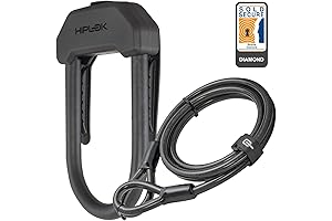 Hiplok DX U Lock and Cable Bike Lock - Maximum Security