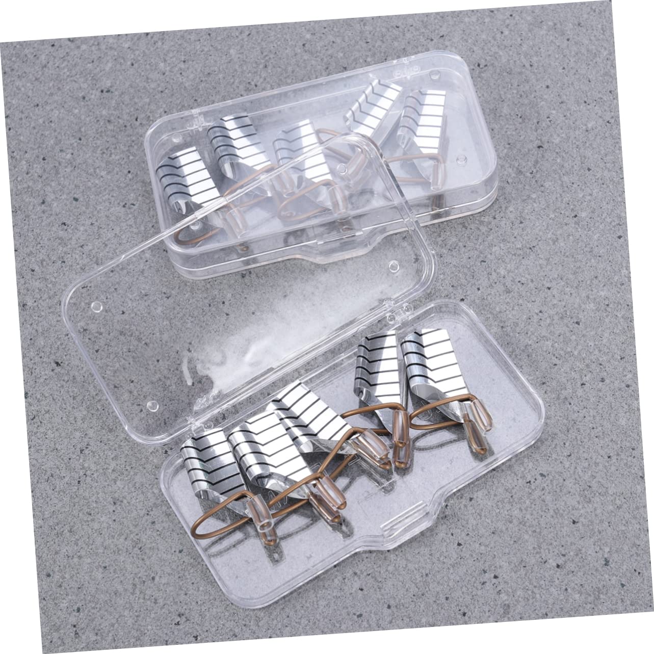 Healeved 45pezzi Estensioni Per Unghie Alluminio Forme Per Nail Art Riutilizzabili Strumenti Professionali Per Manicure Gel Argento