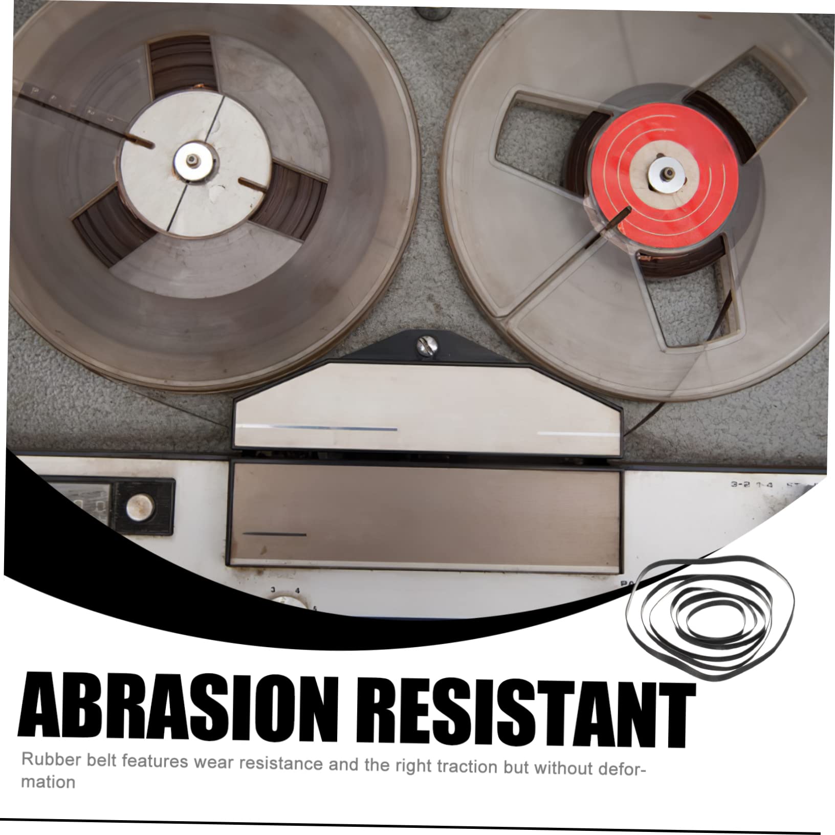 Holibanna 50Pezzi Cinture Per Registratori Cinghie Piatte Per Riparazione Cassette Compatibili Con Dvd e Videoregistratori e Resistenti