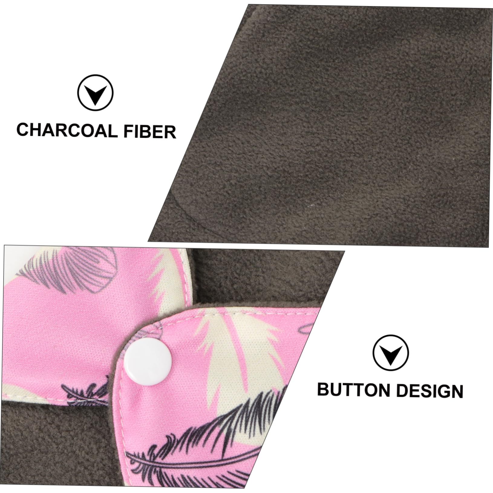 KOMBIUDA Lot De 10 Serviettes Hygiéniques Lavables Réutilisables Absorbantes En Fibres
