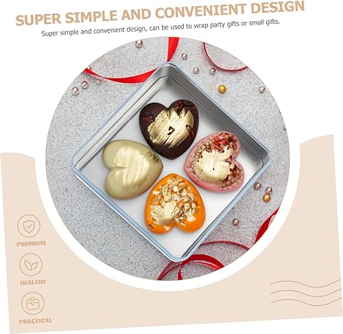 Miniatura 4 de Didiseaon Caja de galletas caja de lata linda lata de galletas hojalata latas de galletas latas de galletas de metal lata de caramelo de metal caja