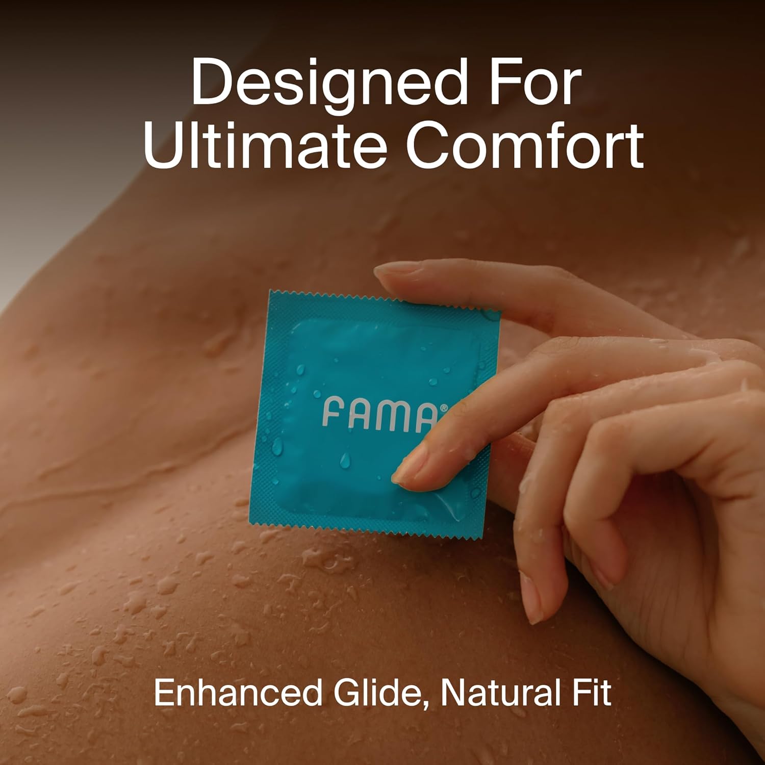 FAMA Ultra Thin Condoms – 0.04mm, Extra Lubricated, 25% Thinner Natural Latex, 36 Pack, FDA-Cleared, 53mm Diameter, Hypoallergenic, Odorless, Long-Lasting Comfort