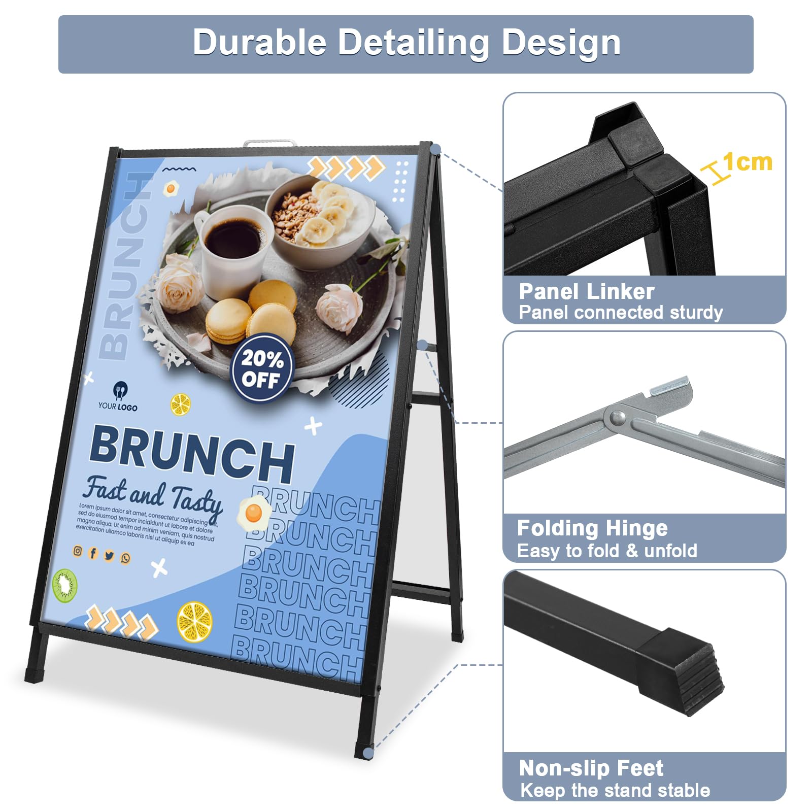 Snap Frame Dubbelzijdig Aluminium Een Poster Frame Outdoor Sign Board - Buy Een
