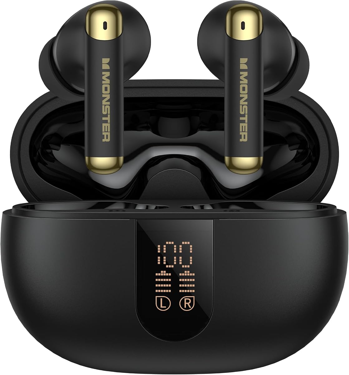 Wireless Earbuds, Bluetooth 6.0 in-Ear Headphones with Charging Case, Stereo Earphones Deep Bass Sound, Built-in Mic, Clear Call, Water Resistant Design for Sports