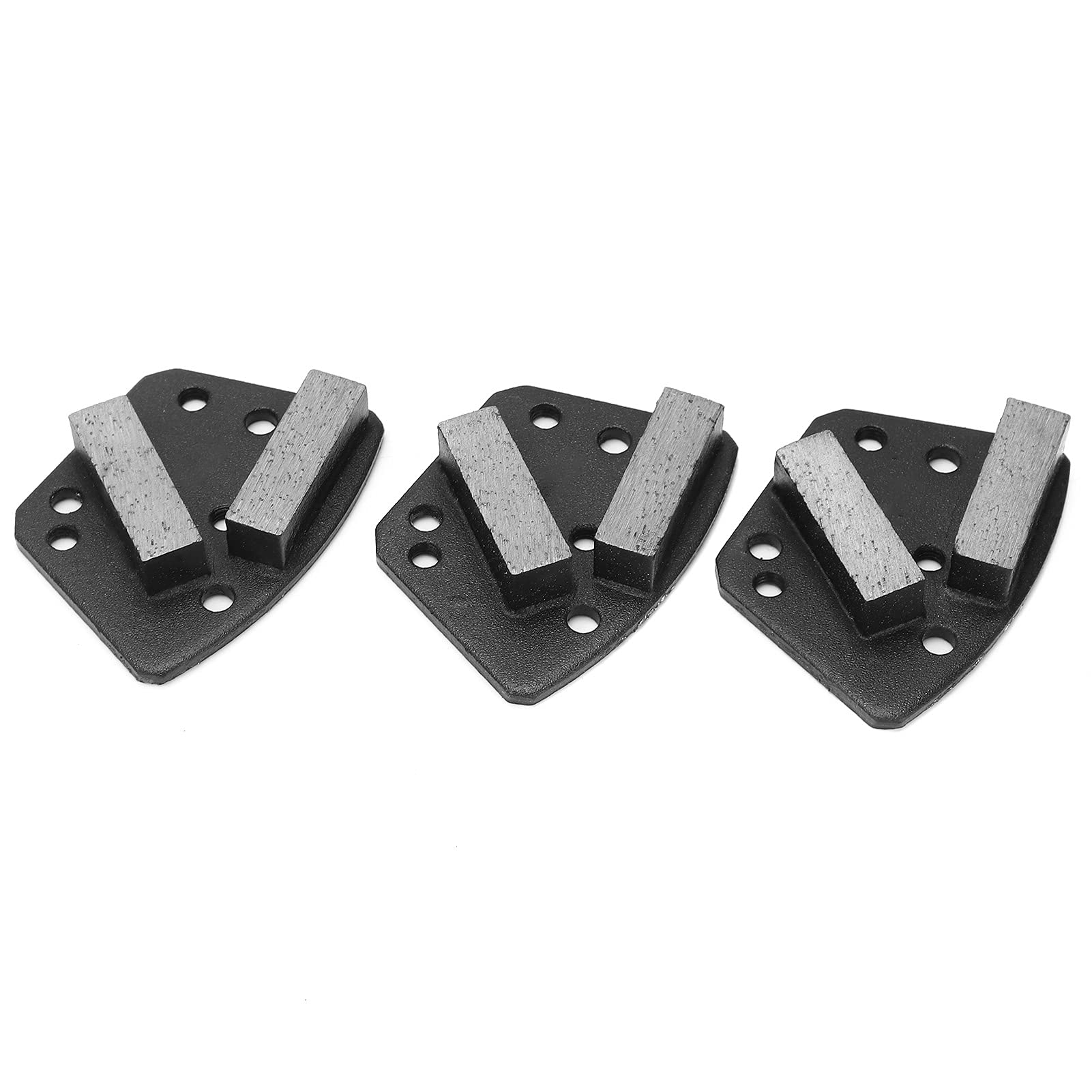 Diamentowe tarcze szlifierskie, Diamentowe nakładki do szlifowania Trapezowe, 6-otworowe, proste zęby, czarne, ziarno 16, 3 sztuki