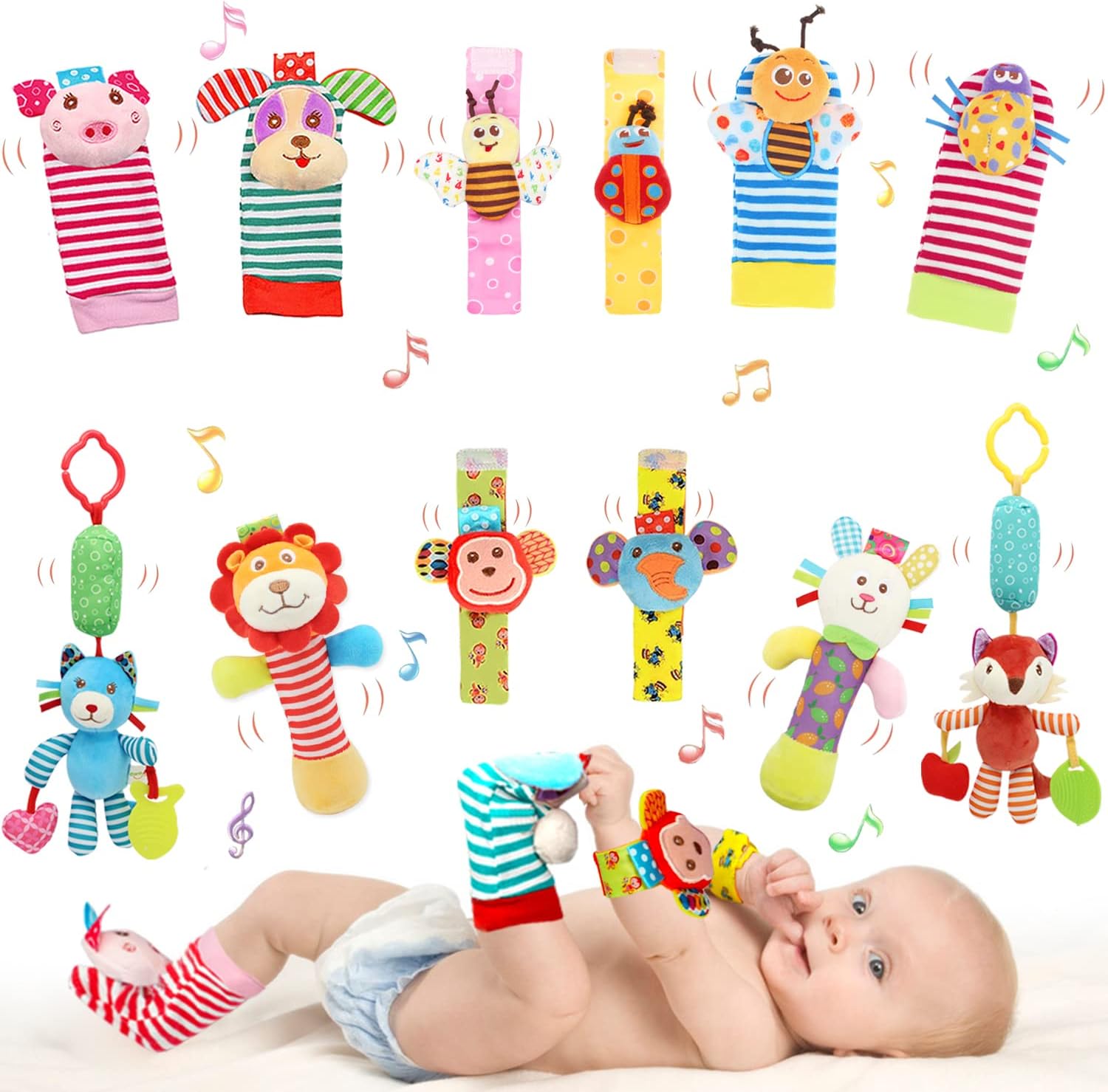 Wrist Rattles Foot Finder Rattle Sock Baby Toy,Rattle Toy