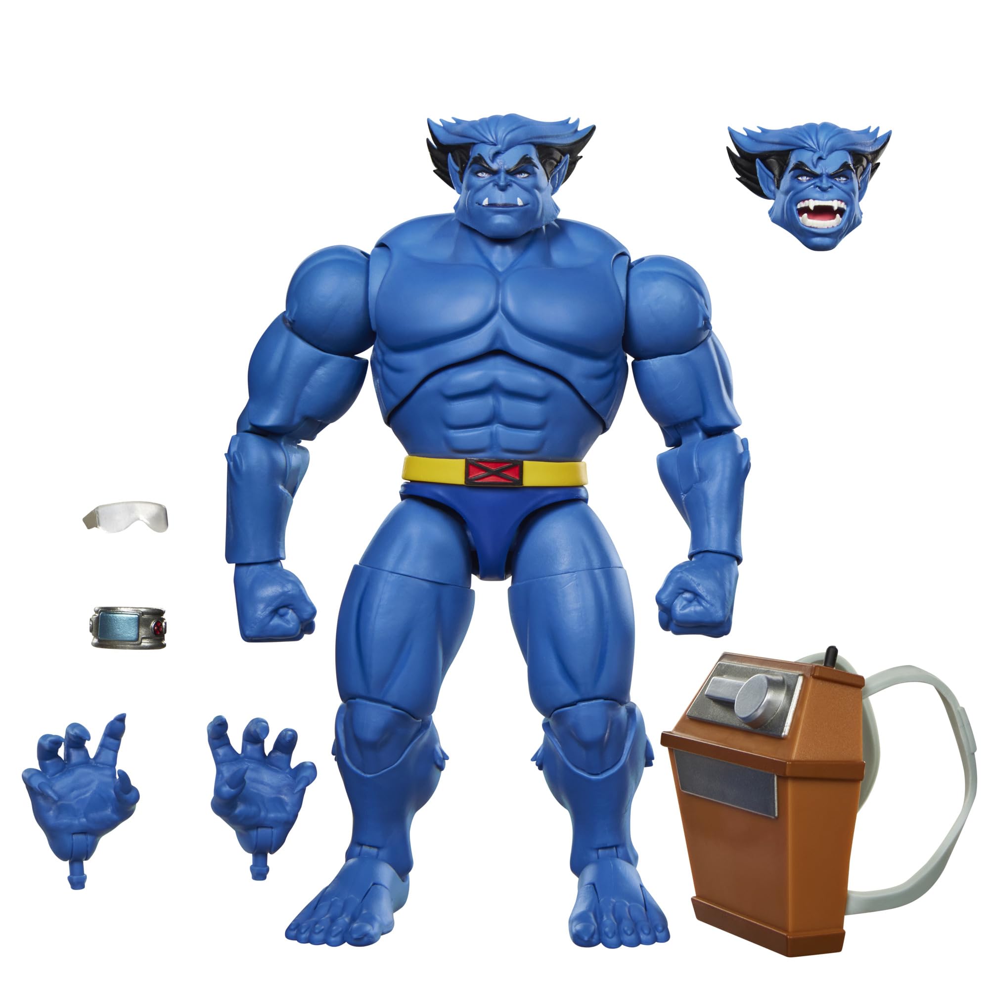 Serie Hasbro Marvel Legends, Marvel's Beast, action figure collezionabile ispirata a "X-Men '97", in scala da 15 cm