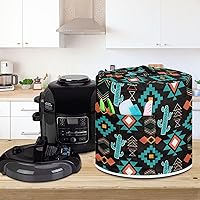 Vista 86 de Cubierta abstracta para freidora de aire con estampado de corazón, cubierta de olla a presión de 3 cuartos de galón, cubierta antipolvo para olla a