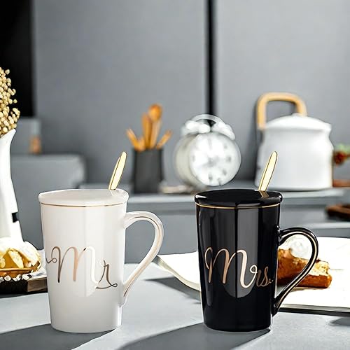 Miniatura 4 de Juego de tazas de regalo de boda para recién casados Mr and Mrs  Let's Have Coffee Together for the Rest of Our Lives  Regalos de despedida de