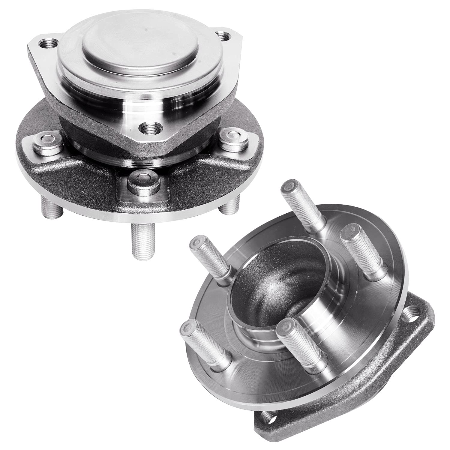 Detroit Axle - 2pc RWD Front Wheel Hub Bearings Assembly Replacement for 2012-2023 Chrysler 300 Dodge Challenger Charger, 2013 2014 2015 2016 2017 2018 2019 2020 2021 2022- w/ABS