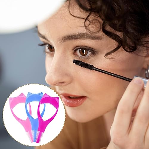 Miniatura 4 de 3 protectores de rímel, 3 en 1 herramientas de pestañas aplicador de protección de rímel, protector de pestañas, herramienta de rizador de pestañas,
