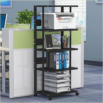 Printer Stand Office Rack Printer Shelf Copy Table Cabinet Removable Multi-Layer Floor-to-Ceiling Storage Rack Main Rack Desk Stand Color A