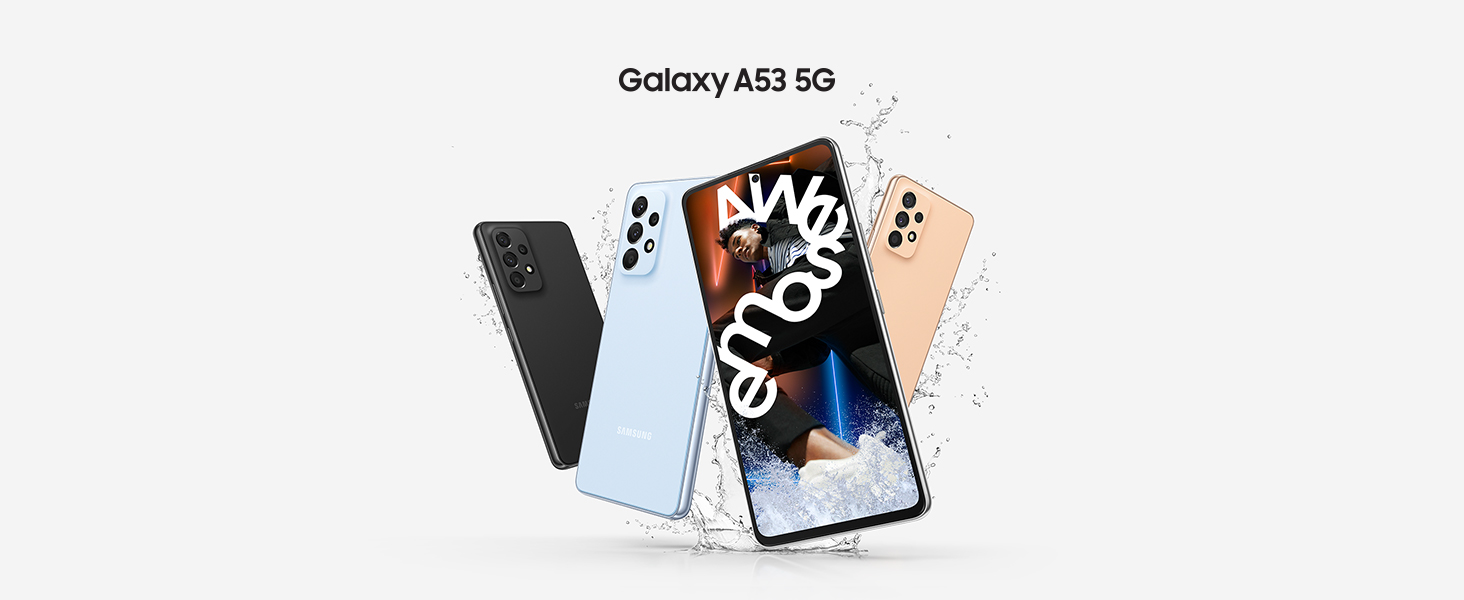 Samsung Galaxy A53 5G (128 GB) Azul - Teléfono Móvil con Pantalla