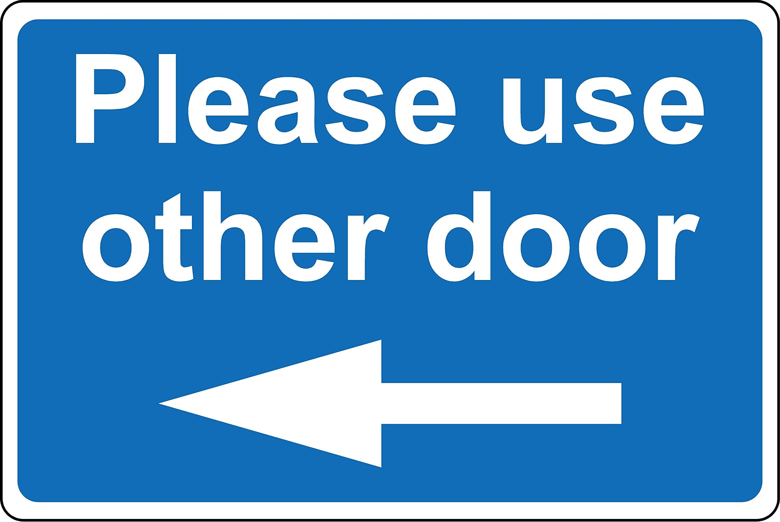 Please use other door left arrow sign - Self adhesive sticker (150mm x 100mm)