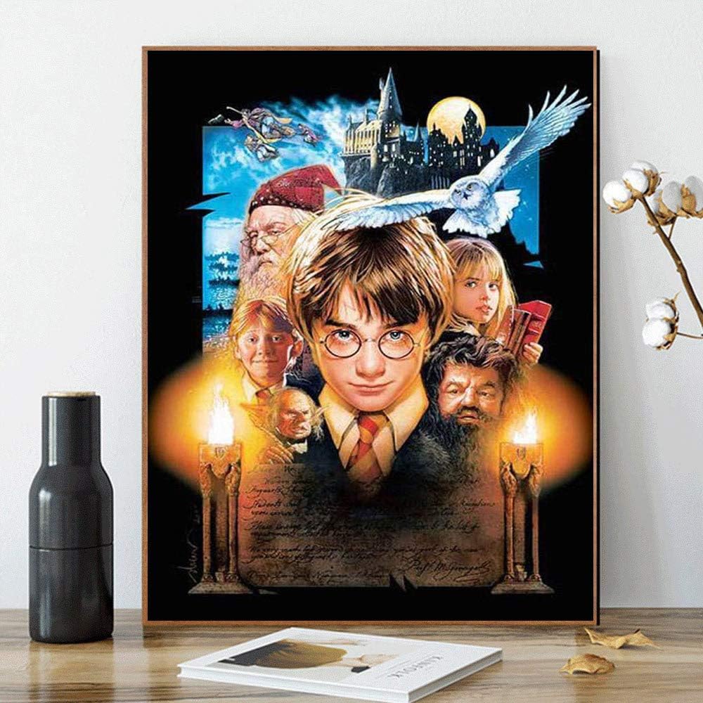 Kimily DIY Paint by Numbers for Adults Kids Harry Potter