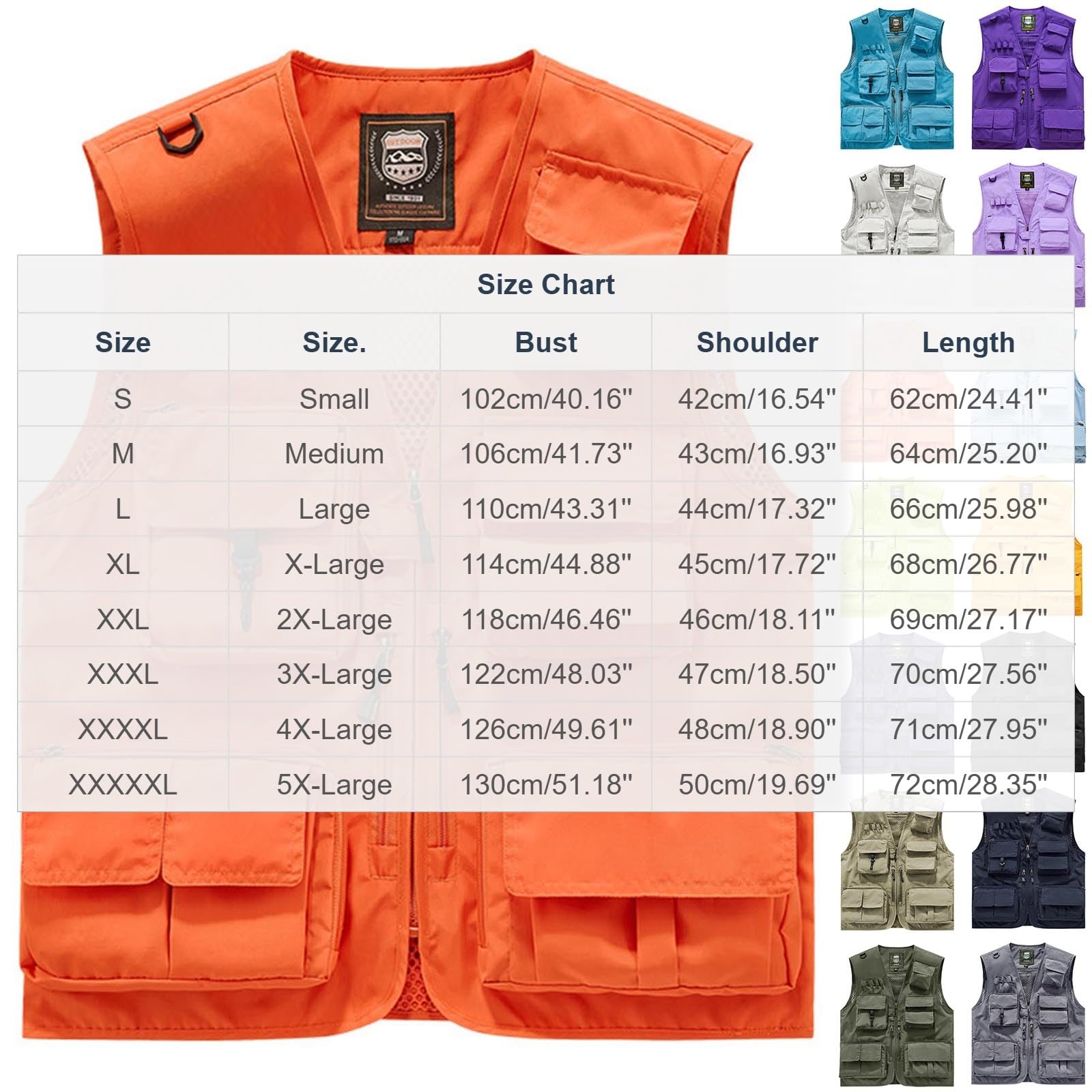NUSGEAR Chaleco para Hombre Trabajo con Múltiples bolsillos Camiseta Sin Mangas Casual Cámping Ropa Al Aire Libre Ligero Deportivos Chaleco hombre Cremalleras Talla Grande