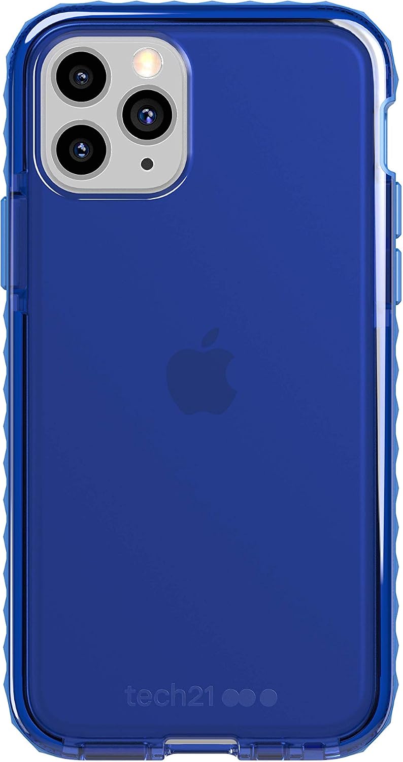 tech21 Evo Rox for Apple iPhone 11 Pro Max - Germ Fighting Antimicrobial Phone Case with 12 ft. Drop Protection, Cornflour Blue