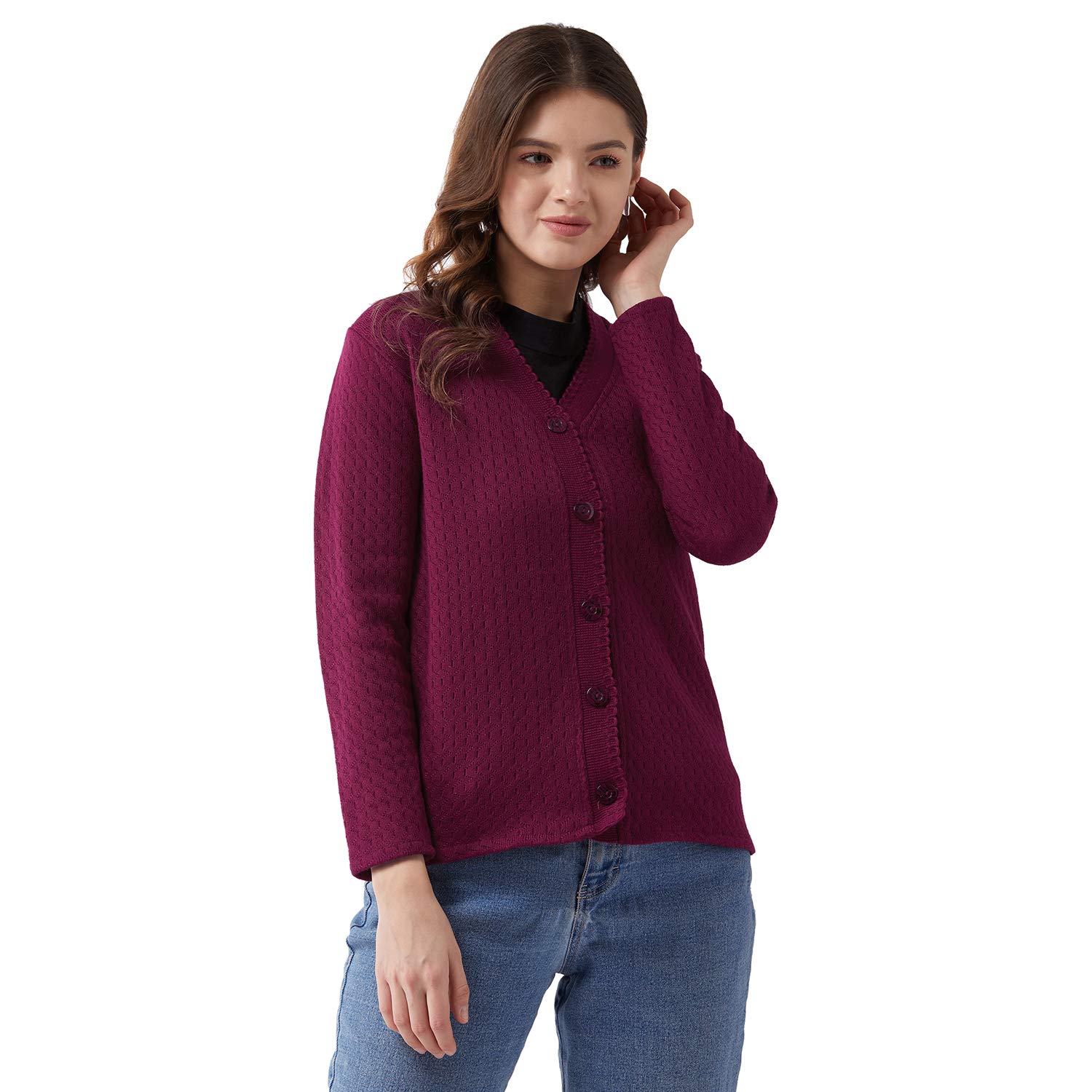 pivl Women's Blended V-Neck Sweater-picture-36