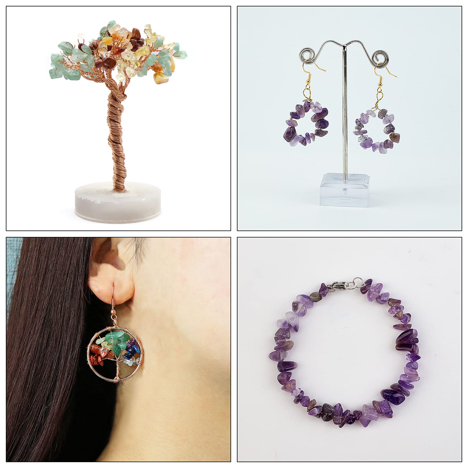 SUNNYCLUE 400 Stück Tigerauge Chips – 5-8 Mm, Unregelmäßige Edelstein-Perlen Für DIY-Schmuck