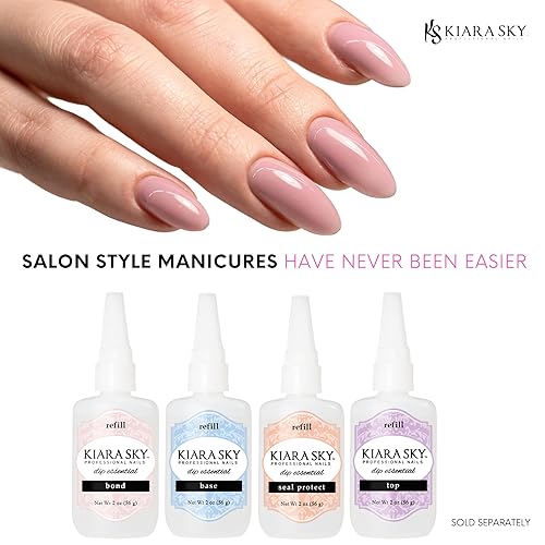Miniatura 22 de Kiara Sky Dip Manicure Liquid Essentials Bundle Pasos 1-4 (BOND, BASE, SEAL PROTECT, TOP COAT)
