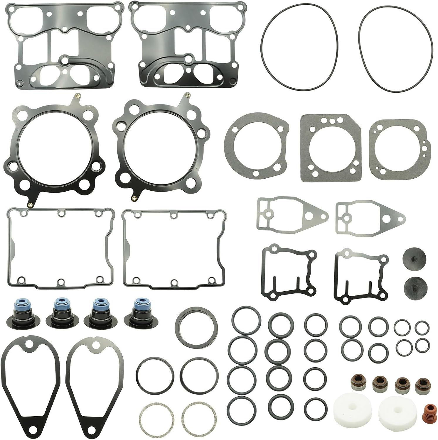 1 Set of Top End Gasket Kit, Replacement for Harley 1550 Twin Cam 95CI Big Bore 1999-2006