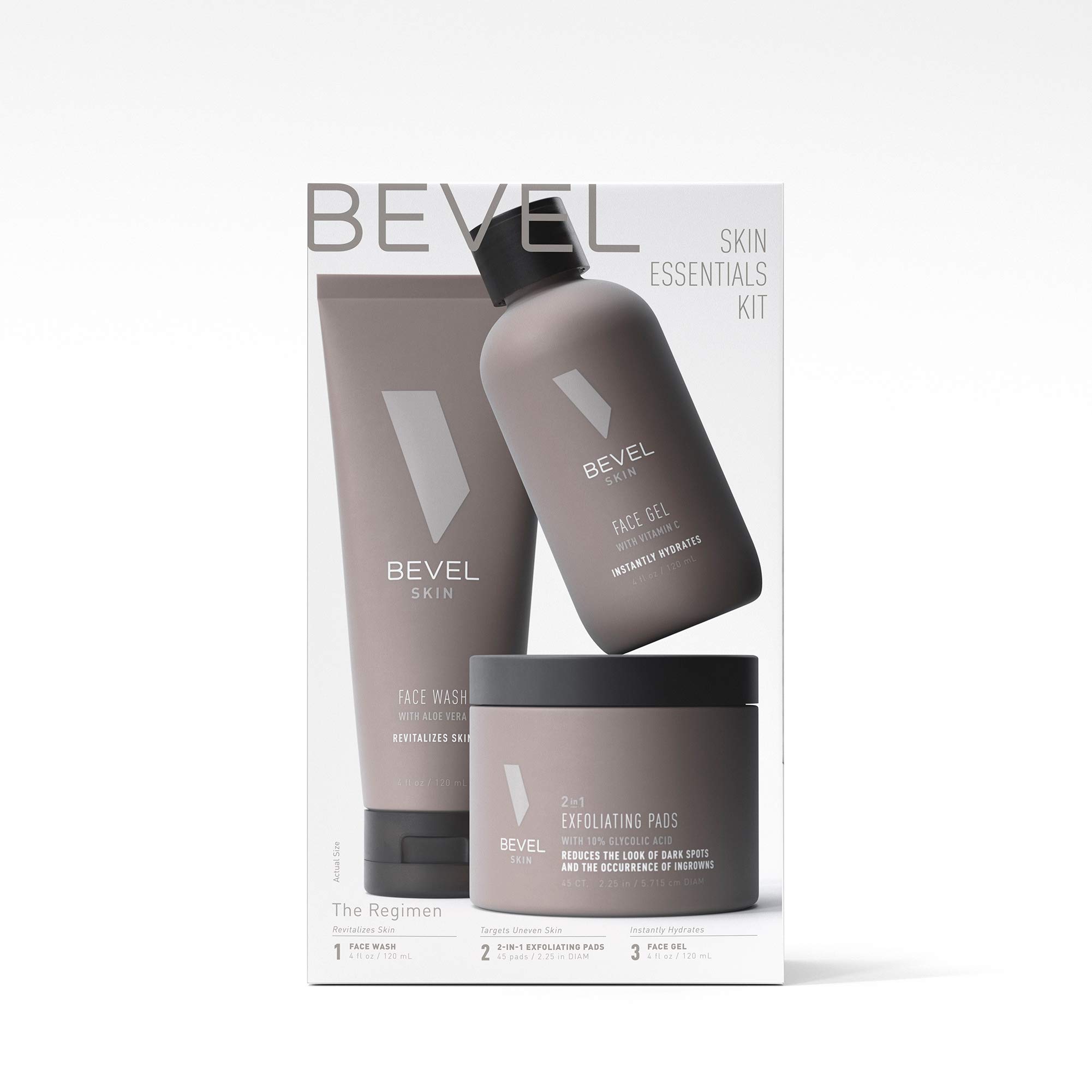 Skin Care Set for Men by Bevel Includes Face Wash with Tea Tree Oil