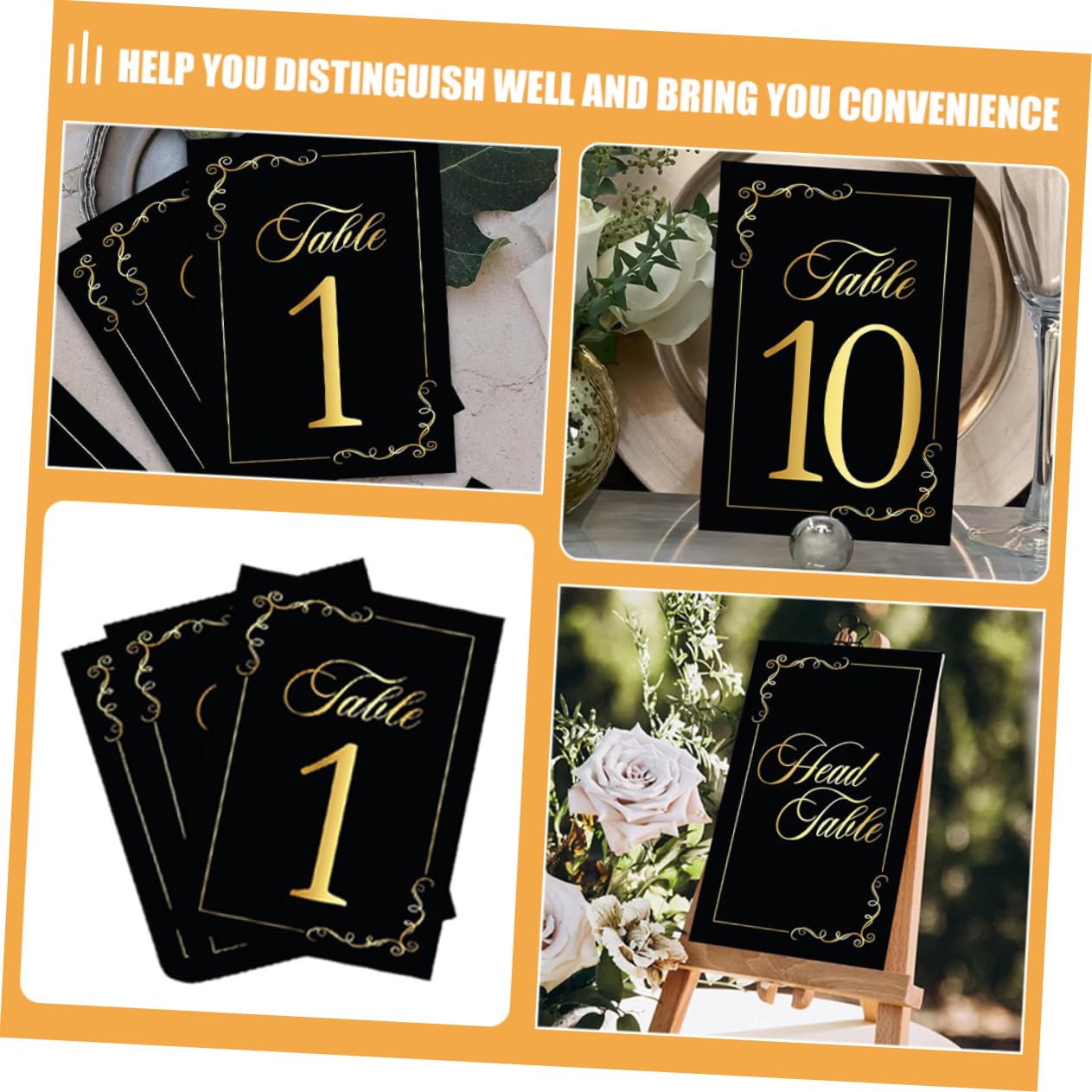 MAGICLULU 4 Sätze Tischkarte Digitale Karte Kartentisch Name Schwarze Tischnummern Hochzeit Mini Runden Stand Disko Tischkarten Gruß Ort Zahlenkarten Rustikal Papierstau 30 Stück * 4