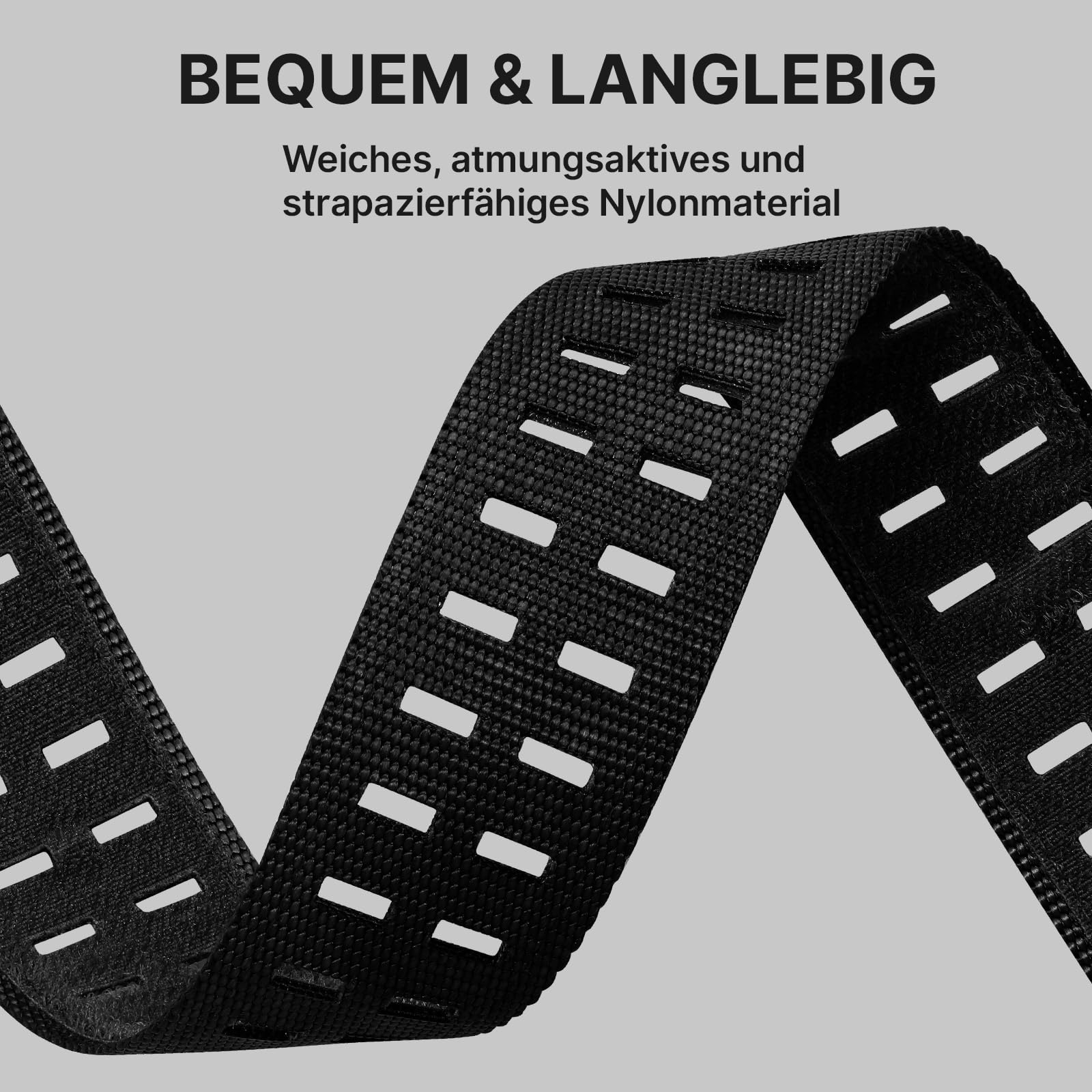 Bandletic Quick Fit 22mm 26mm Robust Nylon Armband Kompatible mit Garmin Watch Armband,Taktischer Sport Uhrenarmband für Fenix/Instinct/Tactix Delta/Descent/Epix Pro/Enduro/Quatix/Forerunner/Approach
