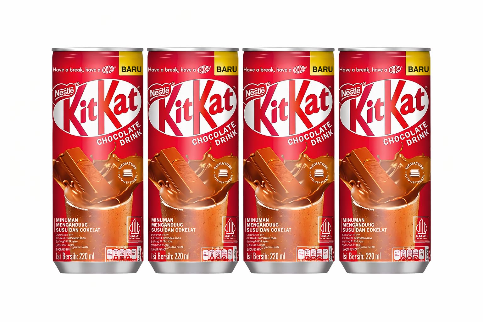KitKat Chocolate Drink 220ml Pack of 4 By Chocolate Library | Ready-to-Drink Creamy Chocolate Beverage | Rich Cocoa Flavor | Imported KitKat Drink | Perfect for Kids & Adults-image-9