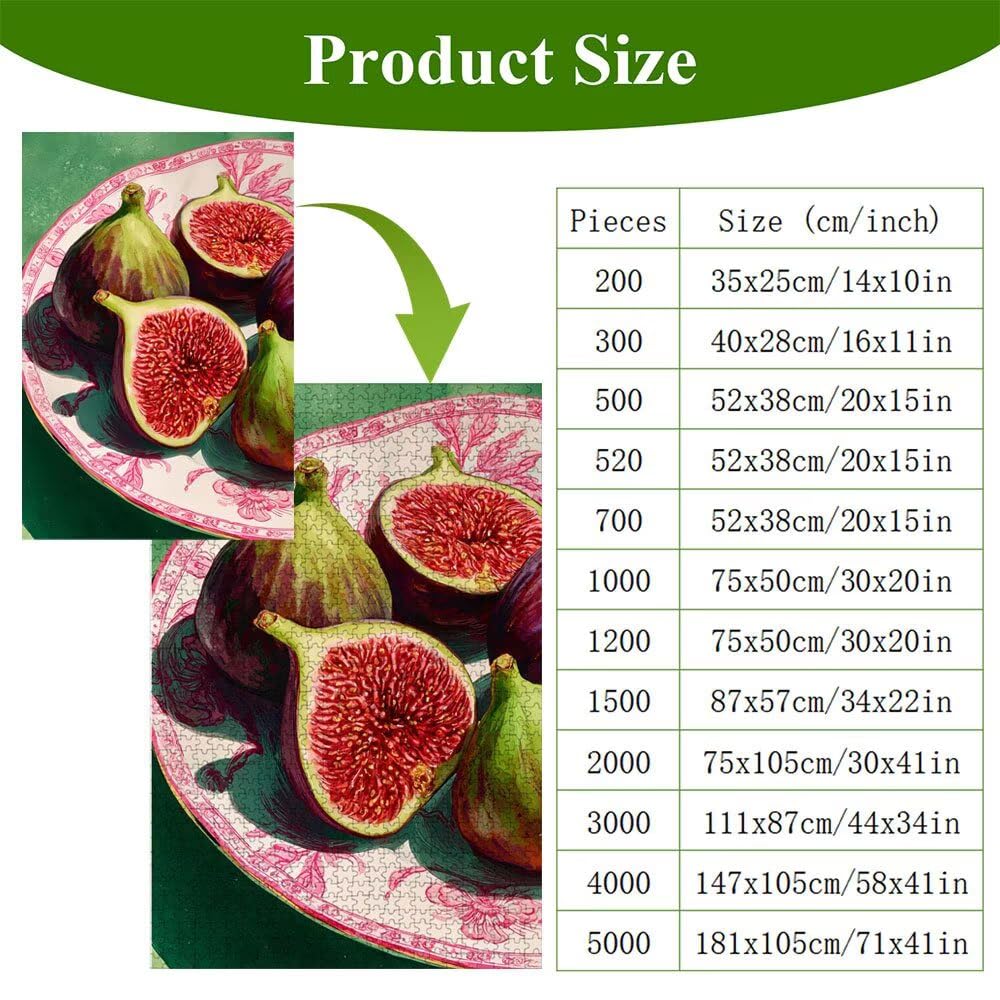 5000 Pezzi Puzzle Adulti - Frutta & Verde - Fabbricazione in Legno Robusto (Forma Classica) - Decorazione Murale con Poster - Prodotto Riservato ad Adulti e 14 Anni in Su (181x105cm) P3#865