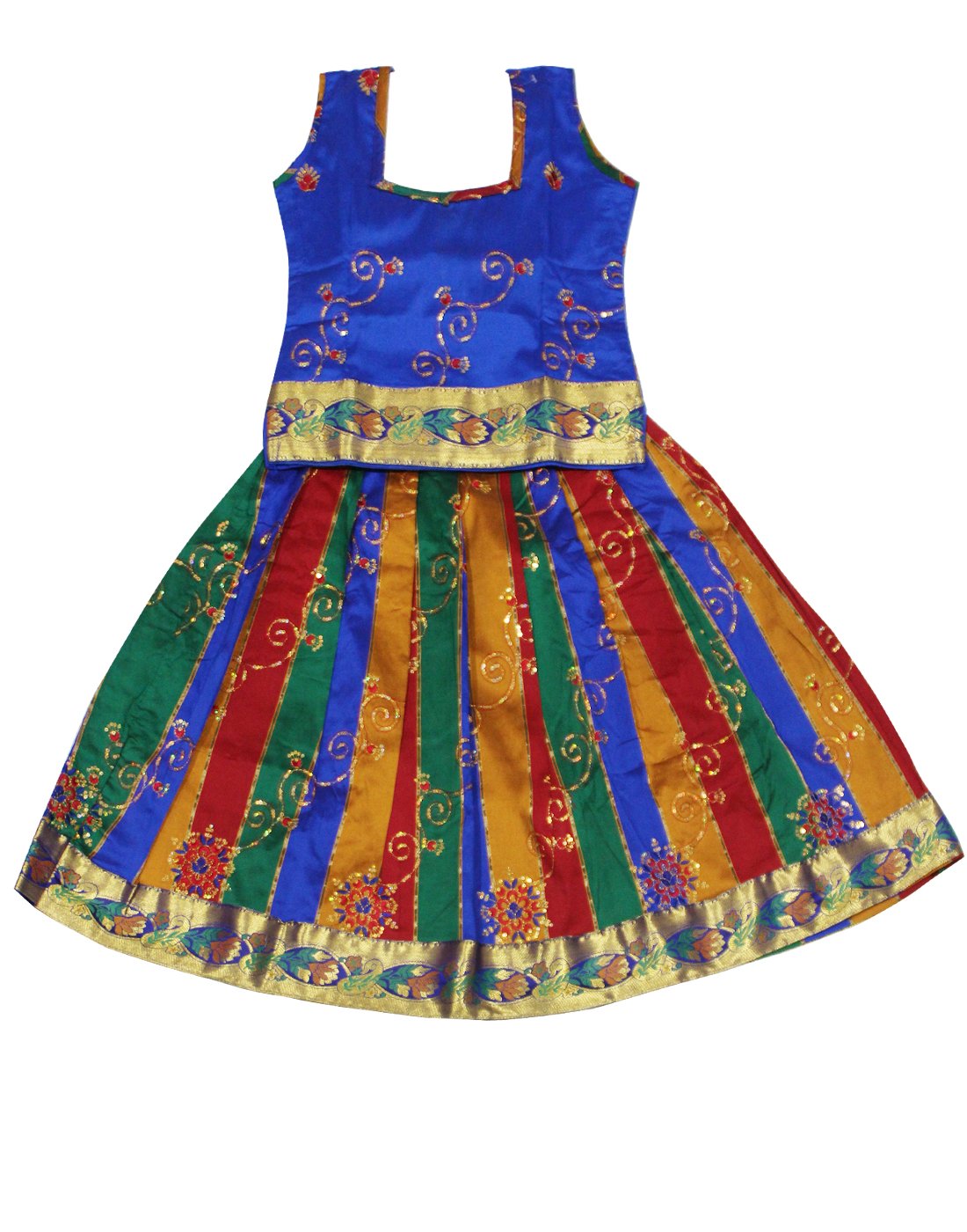 KANAKADARA Self Design Girl's Lehenga Choli