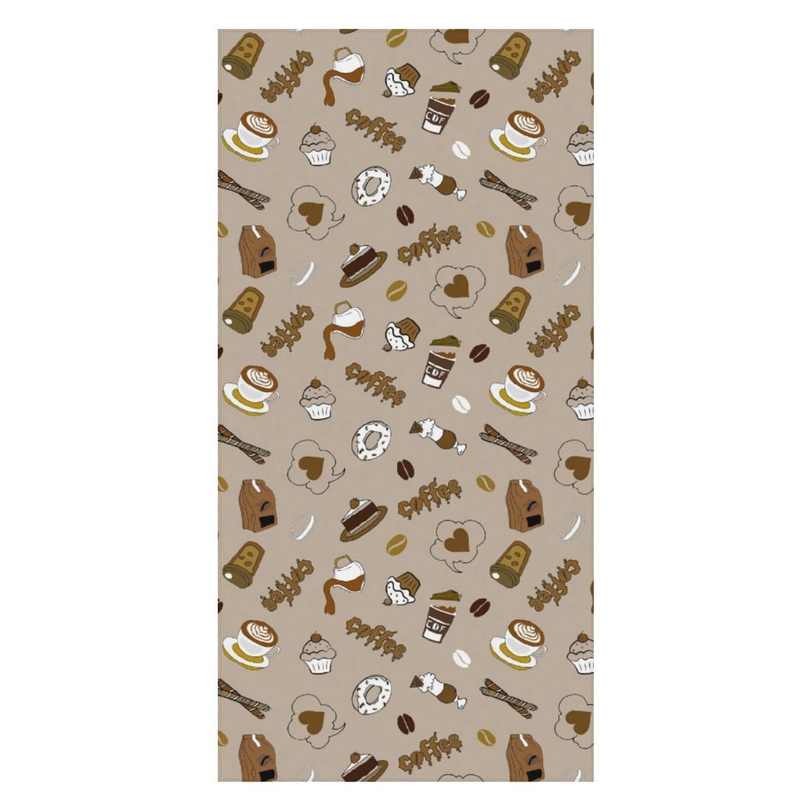 Anceky Beach Towel Quick-Dry Coffee Bath Towels Beach Towel Large Absorbent Bath Towel for Home Gym Travel 31 X 63 in