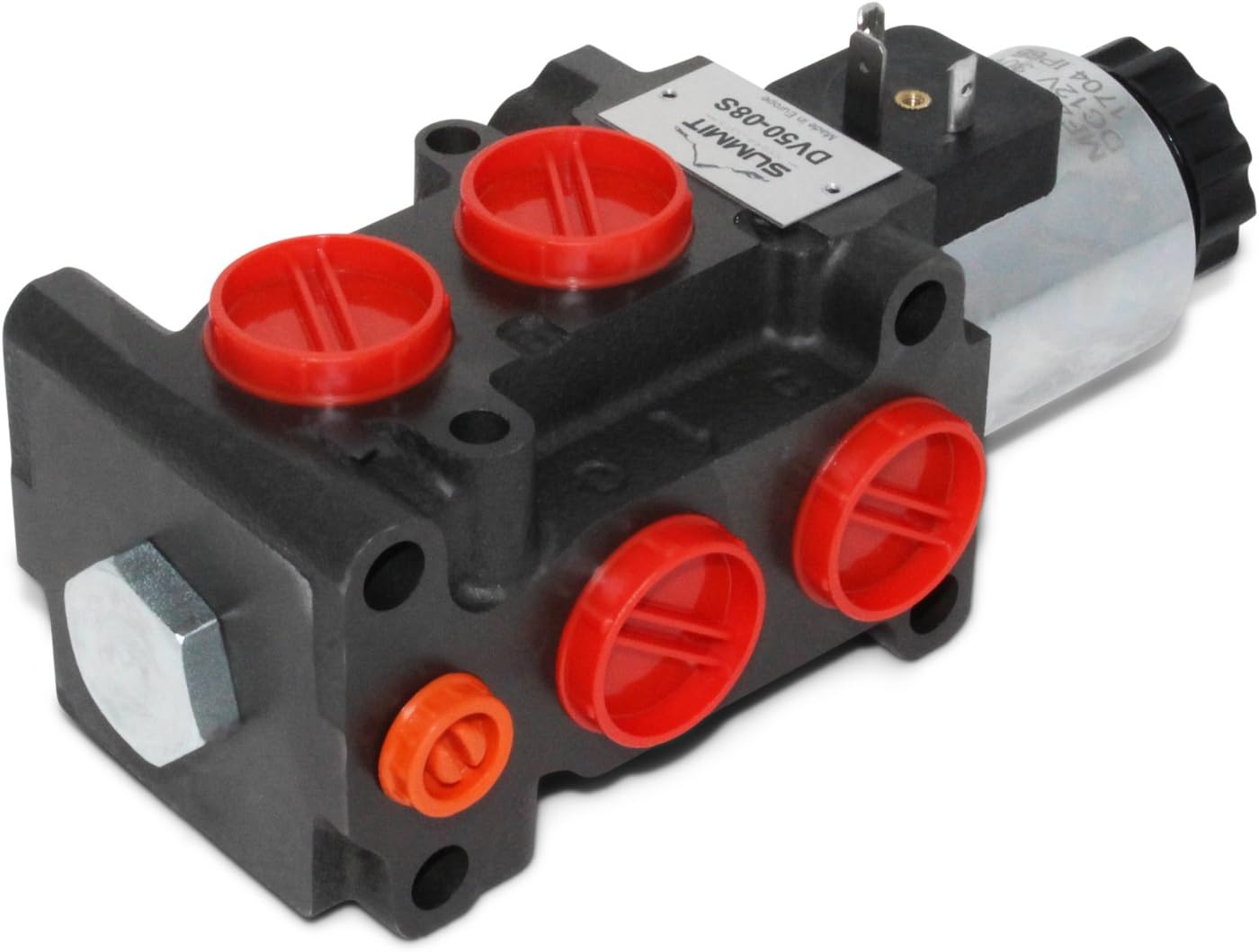 Summit Hydraulics Hydraulic Multiplier Solenoid Selector Diverter Valve w/Rocker Switch, 13 GPM