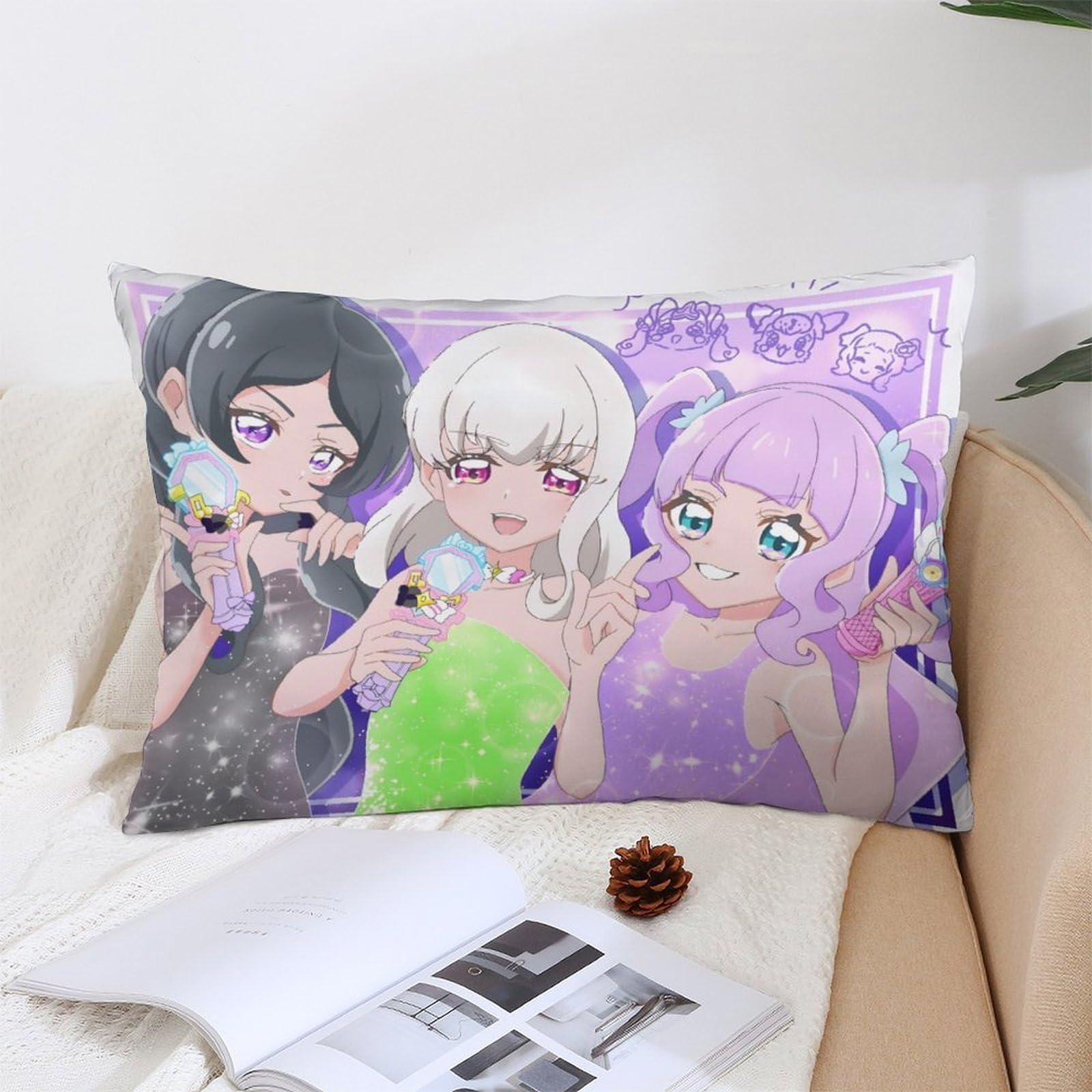 12 新品　未使用　プリキュア　キャラクタークッション 両面印刷　抱き枕　カバー Amazon.co.jp: キミとアイドルプリキュア♪ 抱き枕カバー 両面印刷