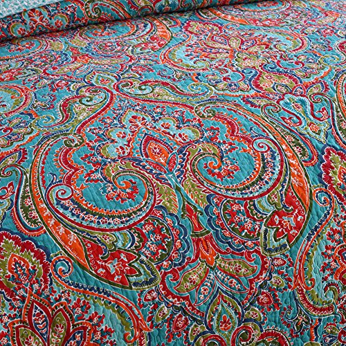 Newlake NL-FUYUNZHANFANG-KING Cotton Bedspread Quilt Sets-Reversible Patchwork Coverlet Set thumb #3