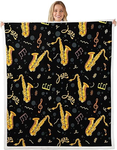 Miniatura 13 de Clouds and Sun Throw Flannel Blanket,Rain Stars Fleece Throw Blanket for Home Decor Sofa Couch,Cartoon Style Fleece Blankets,40"x50" Negro,Negro