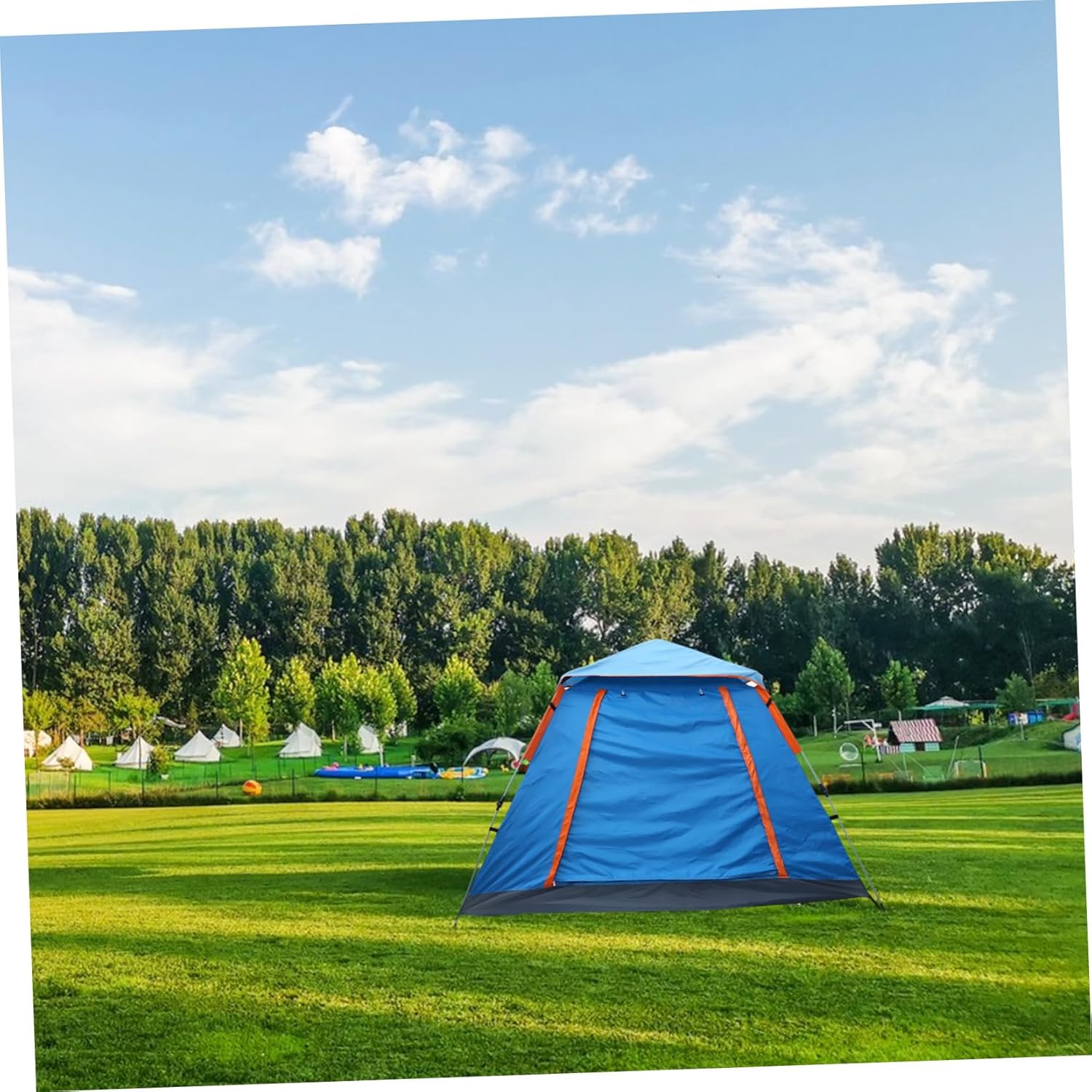 Family Tent Pop up Camping Tent Off The Ground Person Room Oxford Cloth Easy Setup