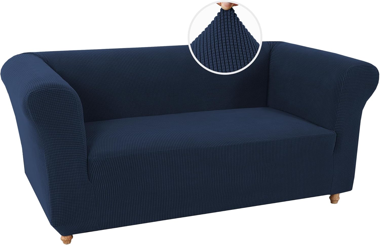 Turquoize Stretch Sofa Cover for Chesterfield Sofa Loveseat