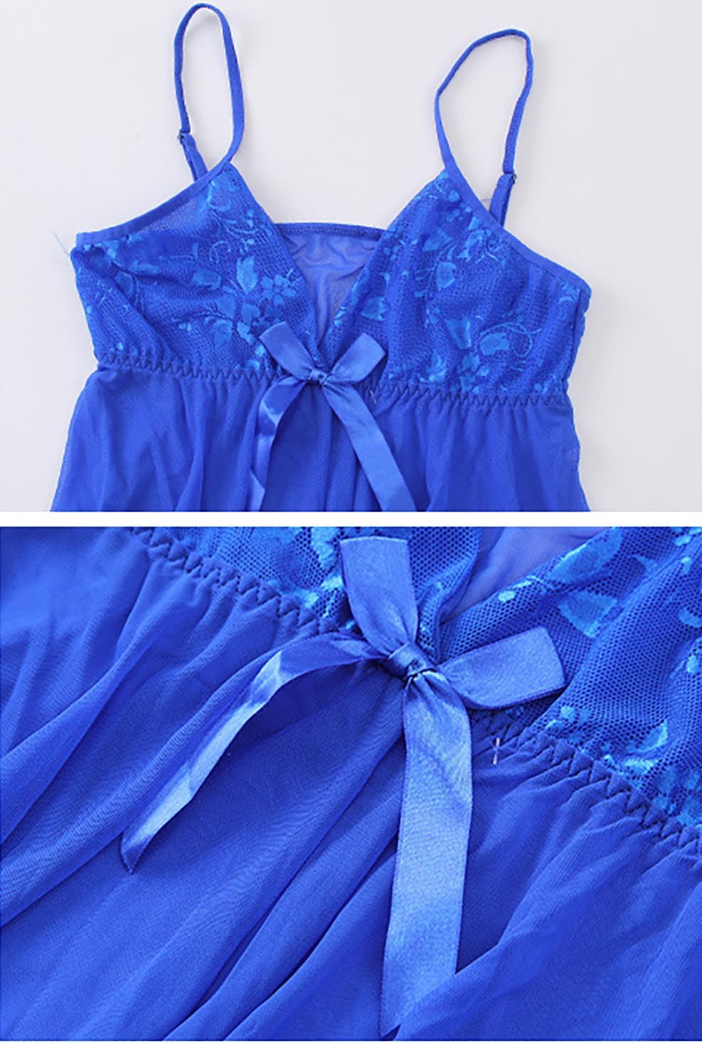 طقم ملابس نوم نسائي من الدانتيل، فستان نوم مثير، لانجري مثير، ... - view 4