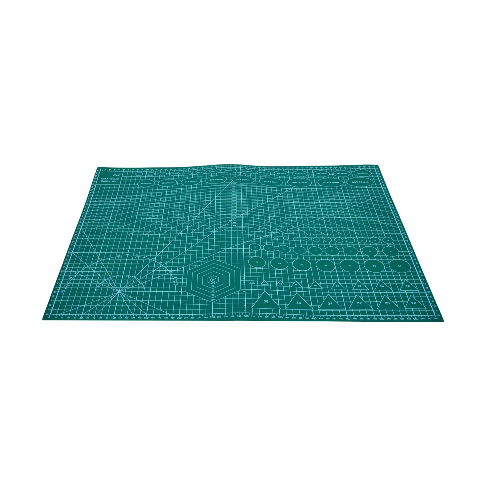 Tappetino da taglio double-face per misure A2/A3/A4/A5, tappetino da cucito autorigenerante con superficie antiscivolo e scala trasparente, spessore 3 mm, impermeabile