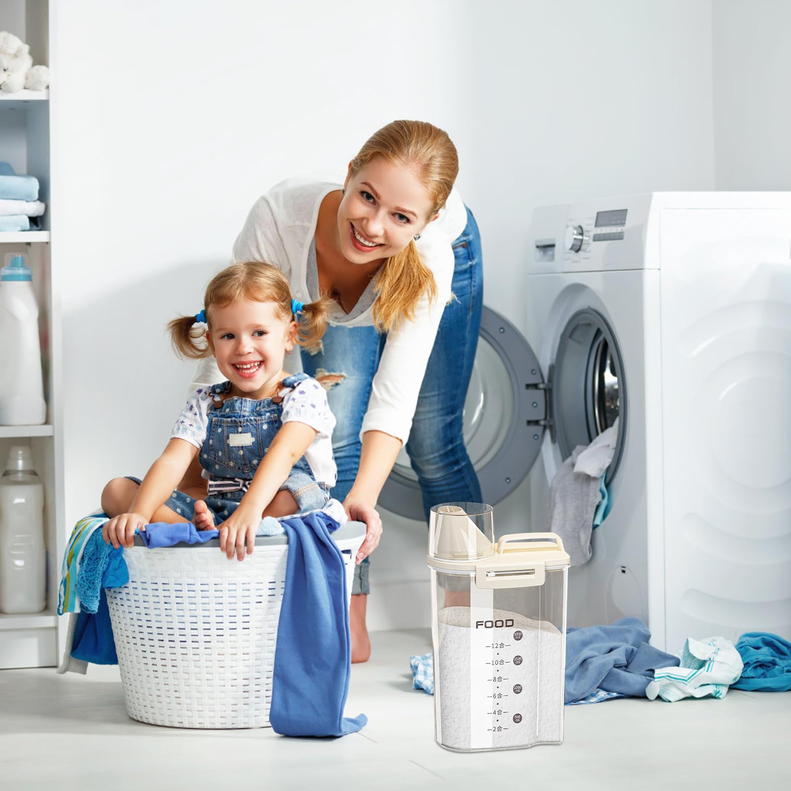 Dispenser Lavatrice Dispenser Detersivo Con Misurino - Contenitore