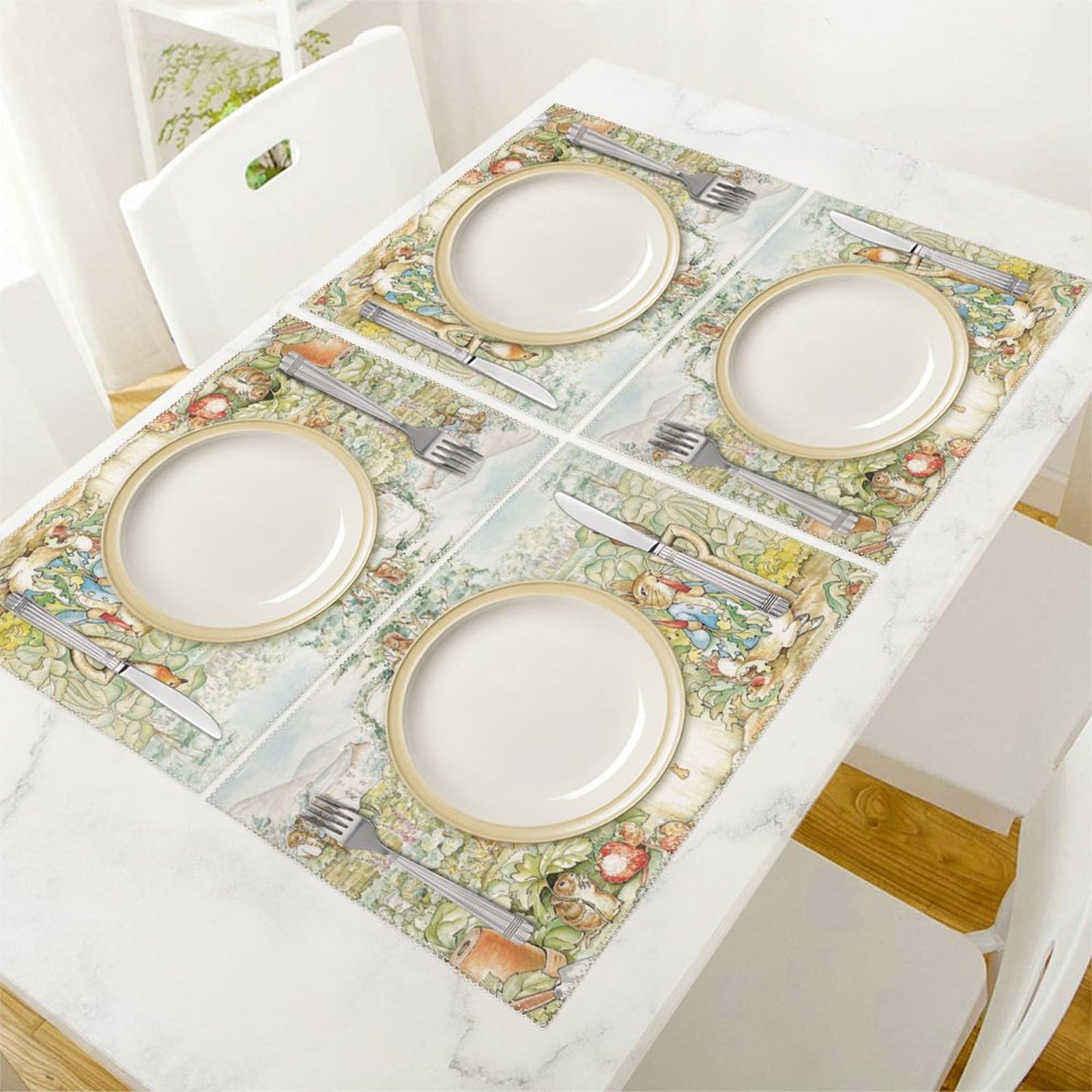 レディクレア　ピーターラビット　ランチョンマット　4枚　コースタ 4枚　セット レディクレア ピーターラビット ランチョンマット 4枚 コースタ 4枚