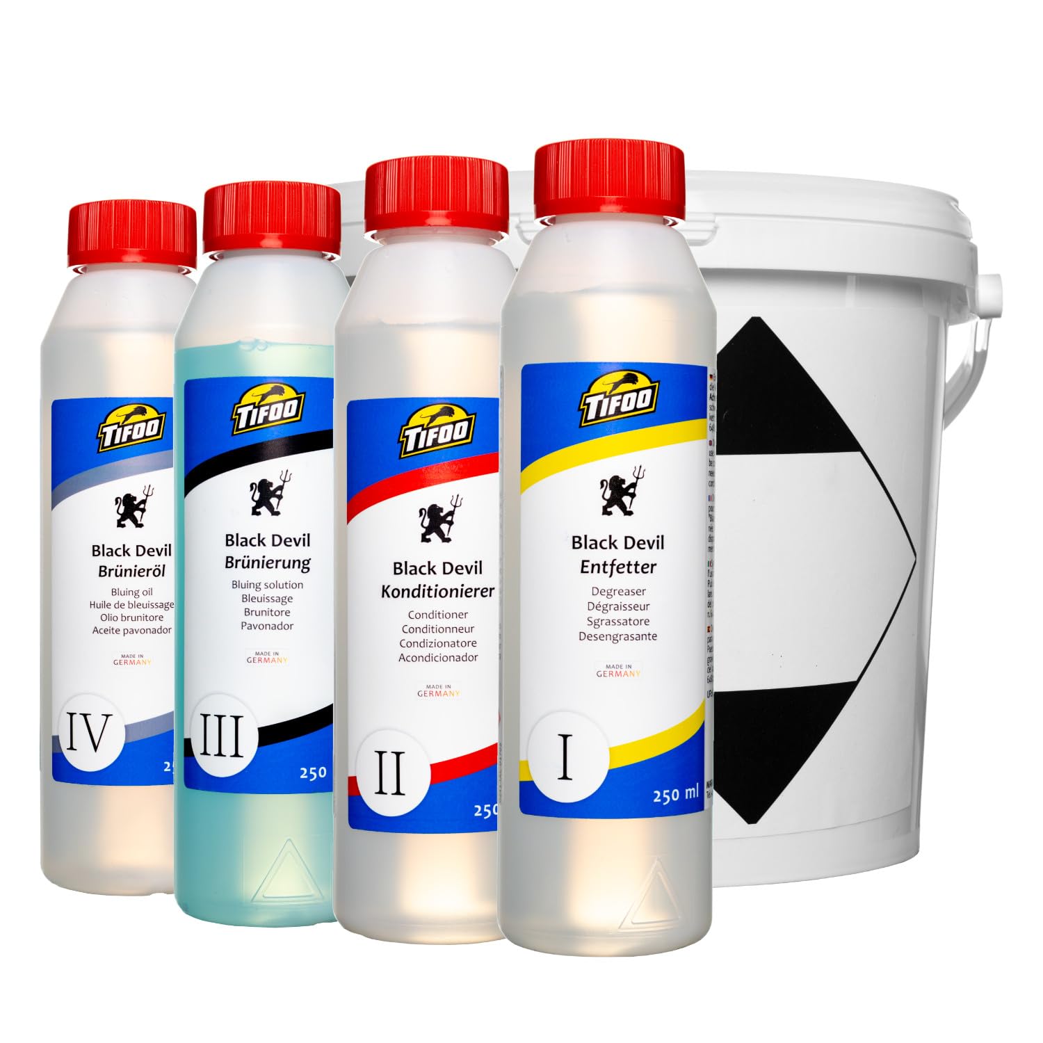 Kit de brunissage (4 x 250 ml) - Concentré de brunissage à froid à immersion