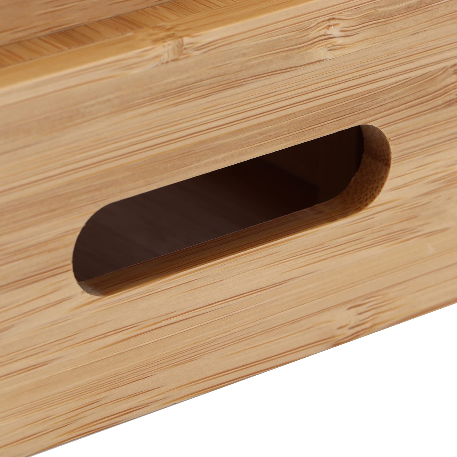 Stazione di ricarica in legno, 6 porte Multi Device Organizzatore di docking cellulare Stato di archiviazione per tablet per smartphone