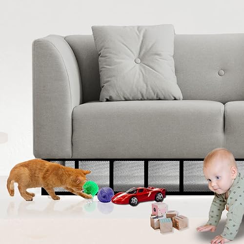 Miniatura 9 de LAMINET Bloqueador de juguetes de lujo debajo del sofá, evita que los juguetes y otros objetos desaparezcan debajo de los muebles. Se fija