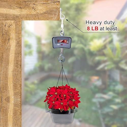 Miniatura 7 de SELEWARE 20 ganchos Q-Hanger, luces de Navidad para el hogar con tornillo Phillips para garaje, fiesta de Año Nuevo, al aire libre, alambre de fácil