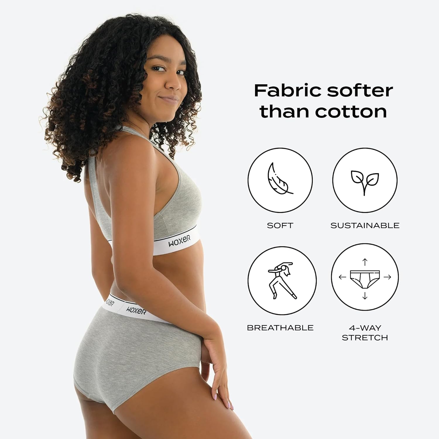 Woxer Women’s Classic Seamless Boyshort Panties, Soft Modal Fabric with No Roll Inseam, Chafe-Free, Breathable Design - Image 5