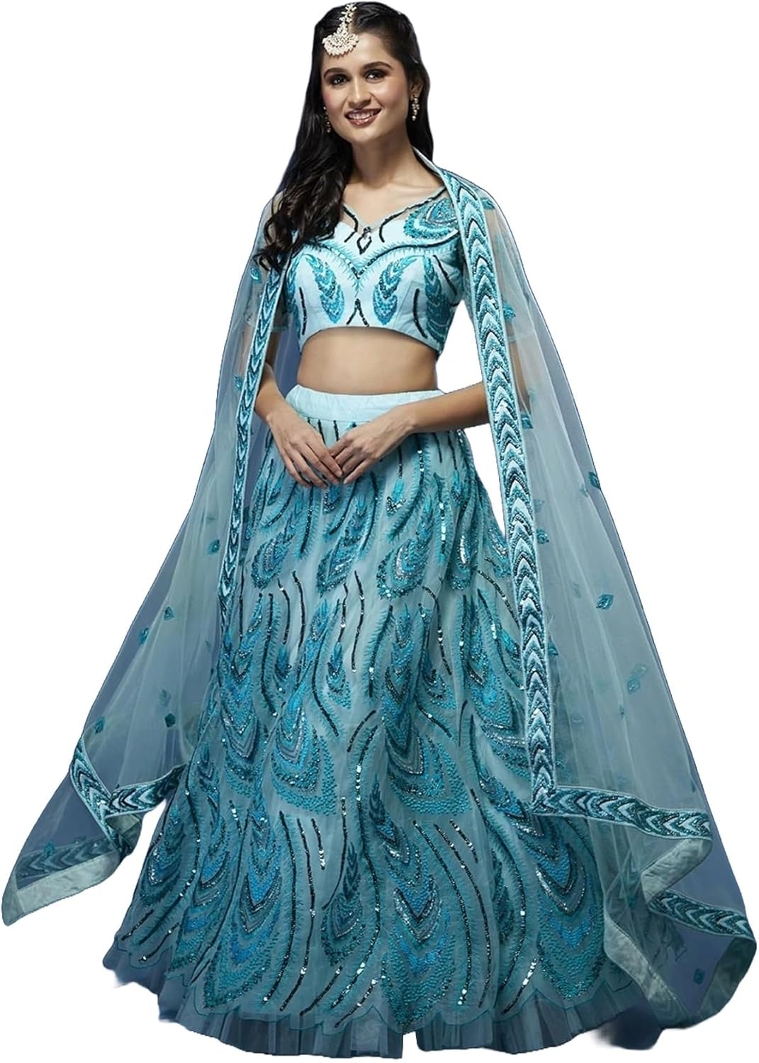 Wedding Bridal Lehenga Choli with Dupatta Ready to wear.