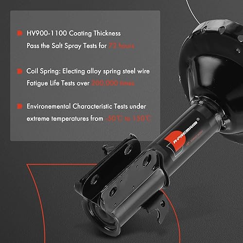 Miniatura 4 de A-Premium Par delantero (2) Conjunto de puntal compatible con Subaru Impreza 2012 2013 2014 2015 2016, lado del conductor y del pasajero, repuesto #